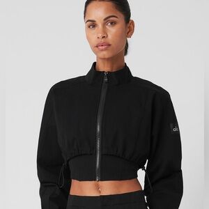 NWOT ALO Yoga On Point Moto Jacket in Black Size Small